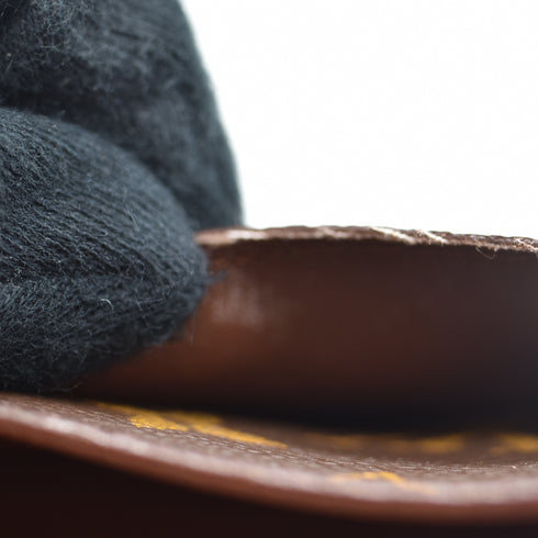 LOUIS VUITTON ポシェット ポルトモネ クレディ モノグラム 二つ折り長財布 PVC レザー 茶