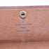 LOUIS VUITTON ポシェット ポルトモネ クレディ モノグラム 二つ折り長財布 PVC レザー 茶