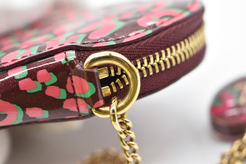 LOUIS VUITTON ルイヴィトン ポルトモネ・クール レオパード M91474 ヴェルニ コインケース