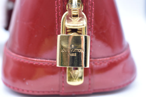 LOUIS VUITTON モノグラムヴェルニ アルマBB ローズアンディアン M91771