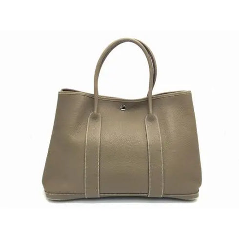 HERMES エルメス ガーデンパーティ36/PM エトゥープ ネゴンダ シルバー金具